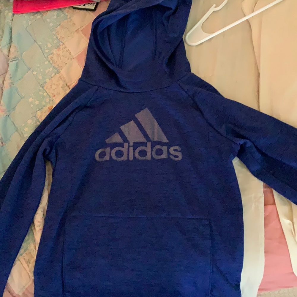 Kids 10/12 Blue Adidas Hoodie